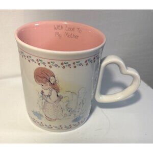 Precious Moments Mug With Love to My Mother 1991 Enesco With Heart Handle
